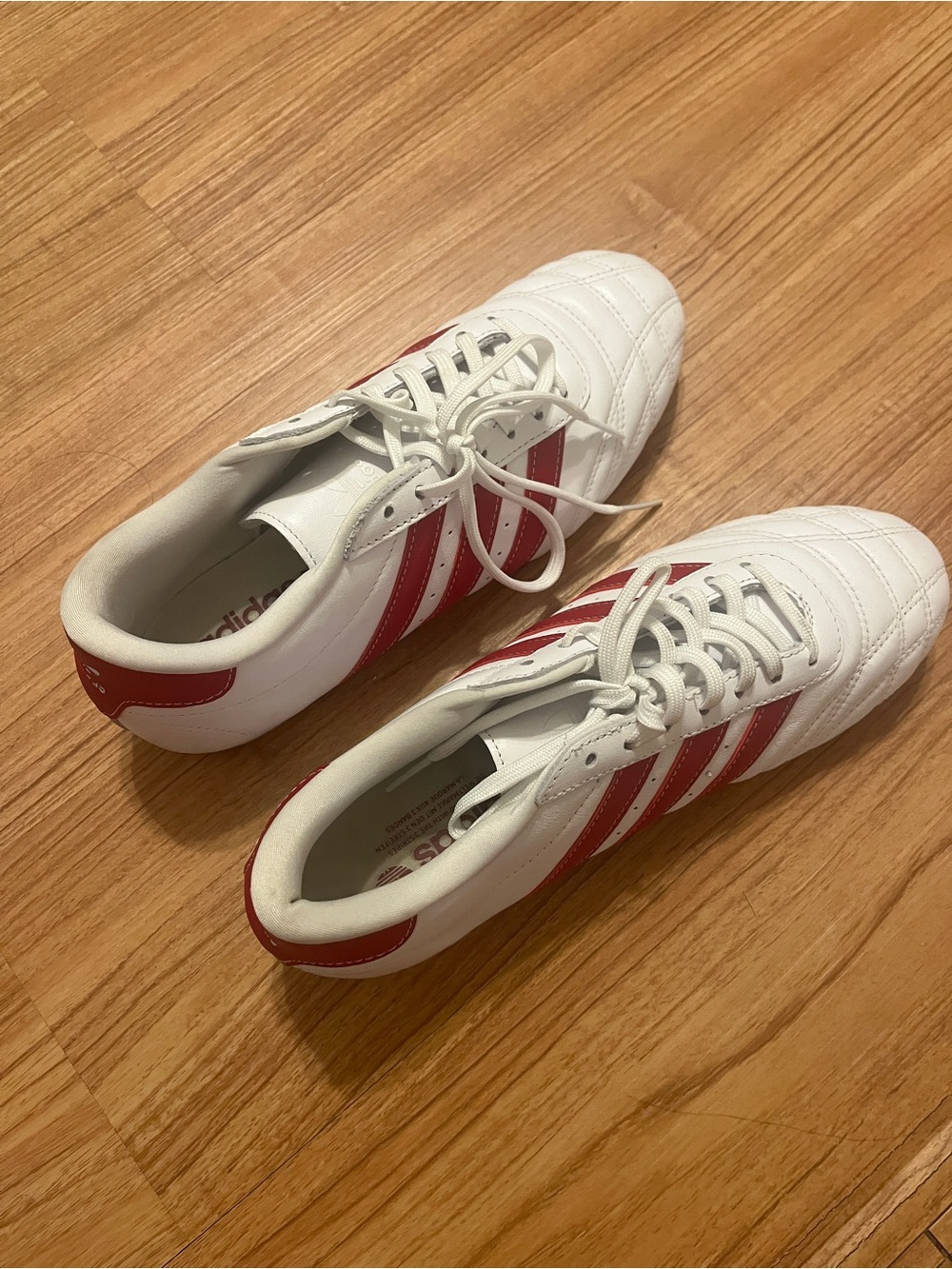 adidas White & Red womens Classic Low-Top Sneakers